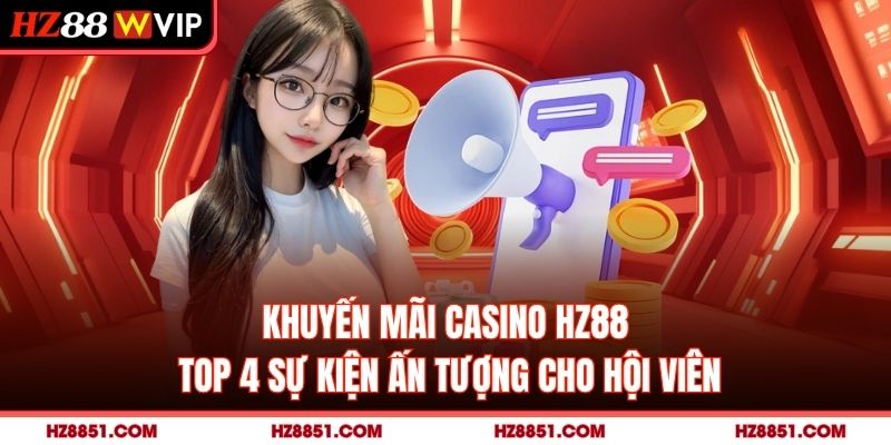 Khuyến Mãi Casino HZ88 - Top 4 Sự Kiện Ấn Tượng Cho Hội Viên